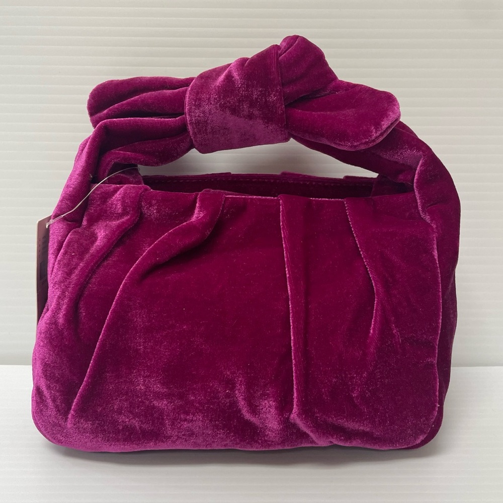 Anthropologie Velvet Bow Bag